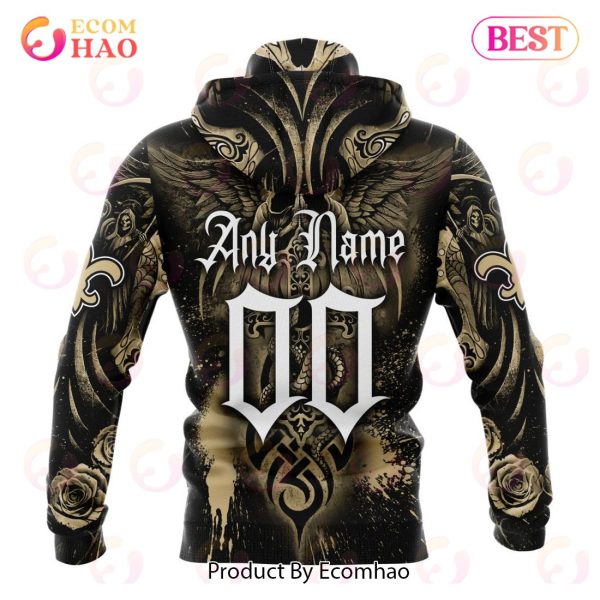 Best NFL New Orleans Saints Special Design With Skull Art 3D Hoodie Limited Edition