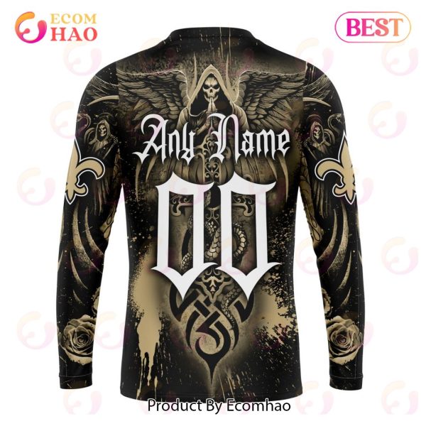 Best NFL New Orleans Saints Special Design With Skull Art 3D Hoodie Limited Edition
