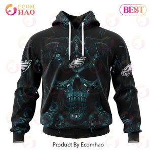 Best NFL Philadelphia Eagles Special Design With Skull Art 3D Hoodie Limited Edition