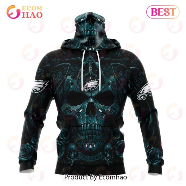 Best NFL Philadelphia Eagles Special Design With Skull Art 3D Hoodie Limited Edition