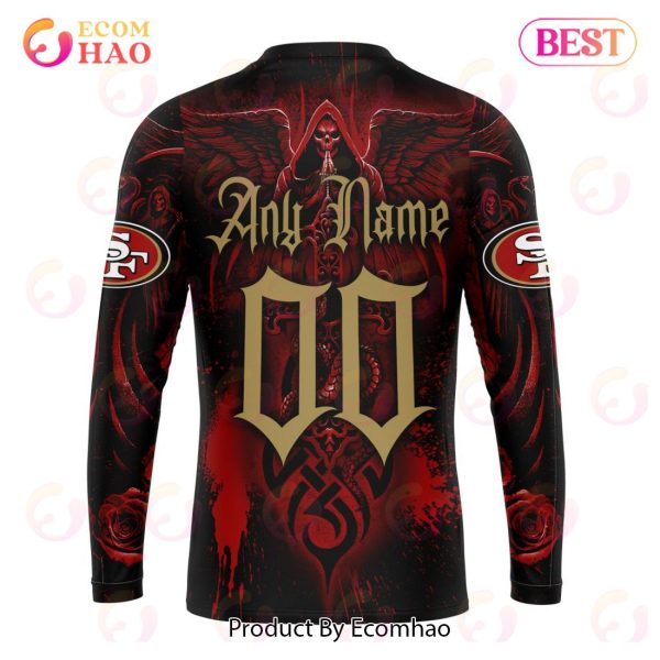 Best NFL San Francisco 49ers Special Design With Skull Art 3D Hoodie Limited Edition