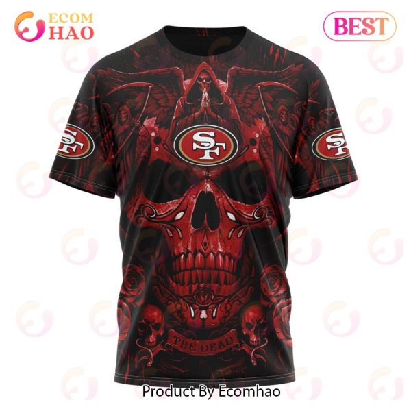 Best NFL San Francisco 49ers Special Design With Skull Art 3D Hoodie Limited Edition
