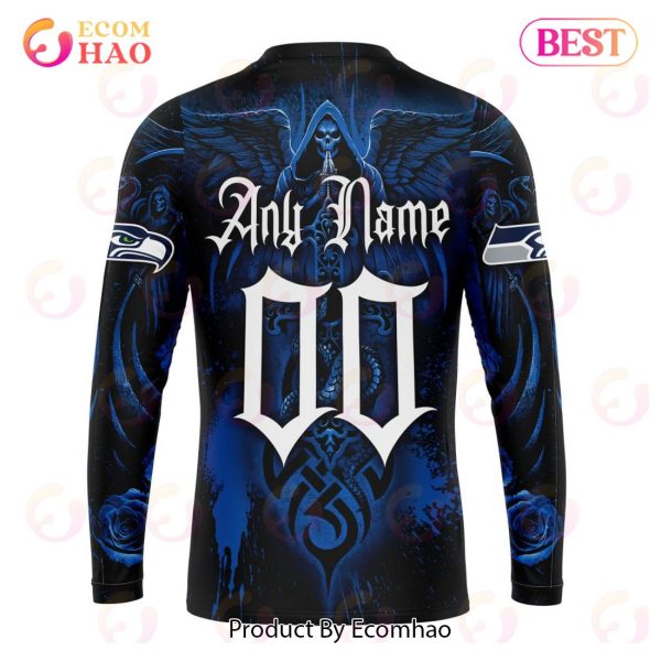 Best NFL Seattle Seahawks Special Design With Skull Art 3D Hoodie Limited Edition
