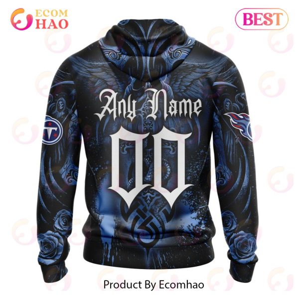 Best NFL Tennessee Titans Special Design With Skull Art 3D Hoodie Limited Edition