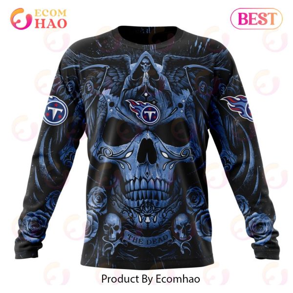 Best NFL Tennessee Titans Special Design With Skull Art 3D Hoodie Limited Edition