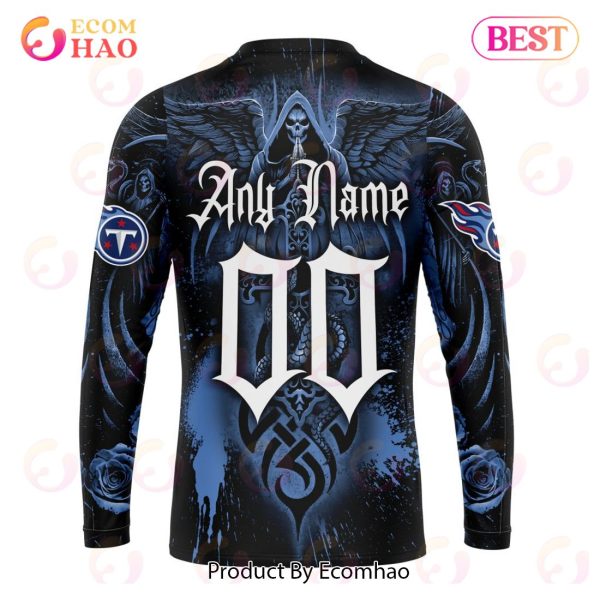 Best NFL Tennessee Titans Special Design With Skull Art 3D Hoodie Limited Edition