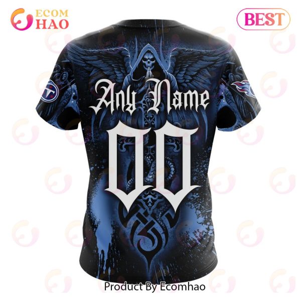 Best NFL Tennessee Titans Special Design With Skull Art 3D Hoodie Limited Edition