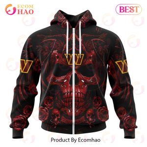 Best NFL Washington Commanders Special Design With Skull Art 3D Hoodie Limited Edition