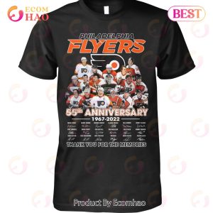 Philadelphia Flyers 55th Anniversary 1967 – 2022 Thank You For The Memories T-Shirt