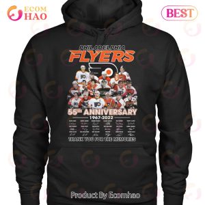 Philadelphia Flyers 55th Anniversary 1967 – 2022 Thank You For The Memories T-Shirt