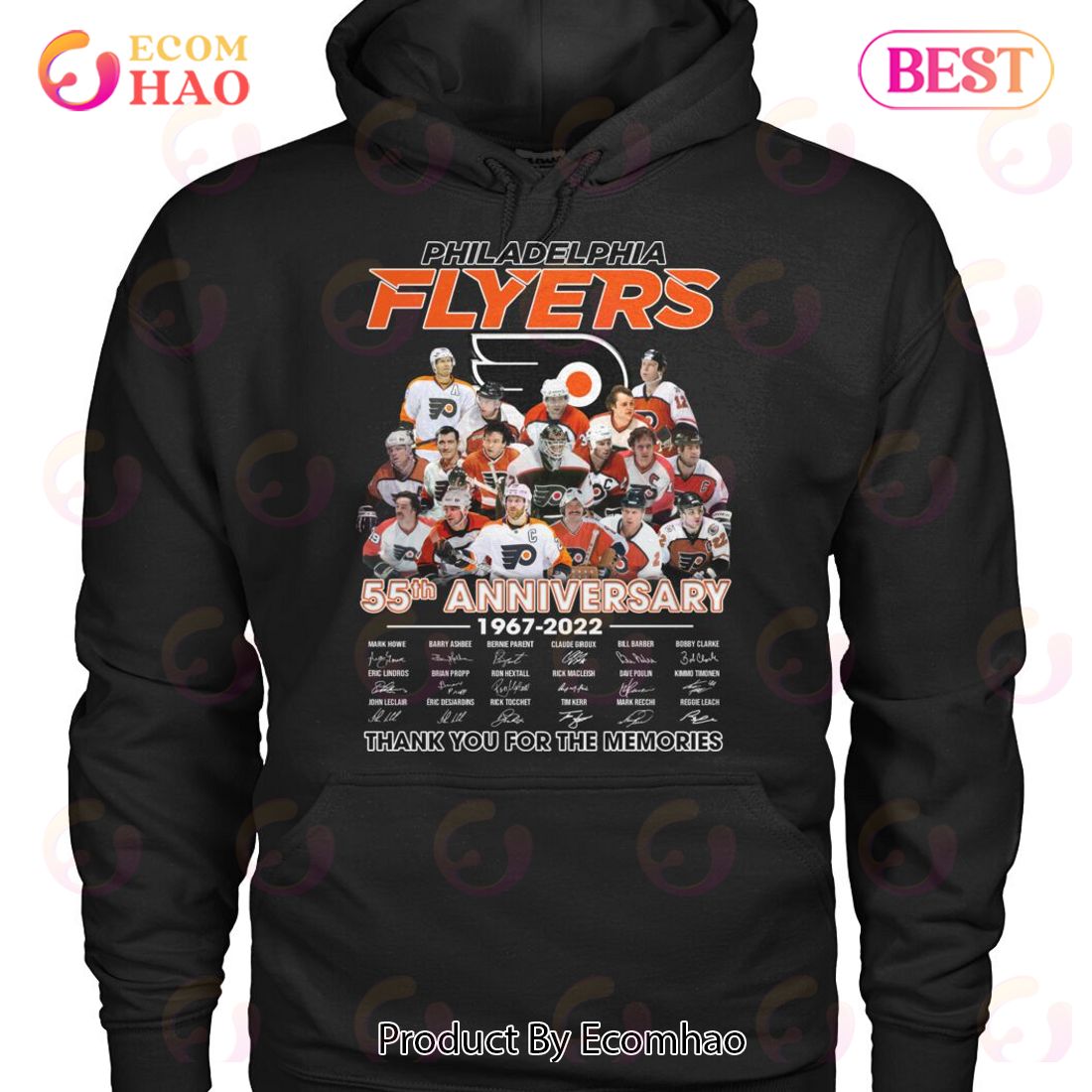 Philadelphia Flyers 55th Anniversary 1967 – 2022 Thank You For The Memories T-Shirt