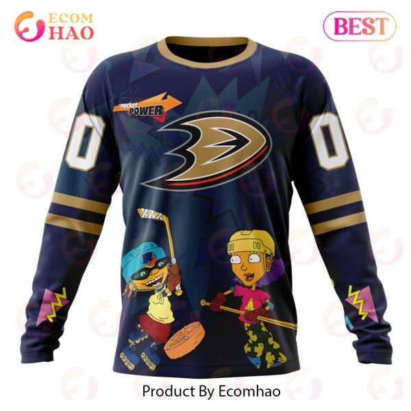 NHL Anaheim Ducks Specialized For Rocket Power 3D Hoodie