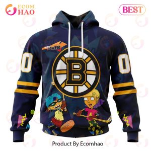NHL Boston Bruins Specialized For Rocket Power 3D Hoodie