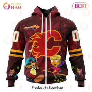 NHL Calgary Flames Specialized For Rocket Power 3D Hoodie