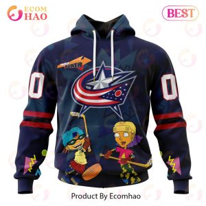 NHL Columbus Blue Jackets Specialized For Rocket Power 3D Hoodie