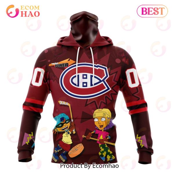 NHL Montreal Canadiens Specialized For Rocket Power 3D Hoodie