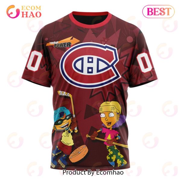 NHL Montreal Canadiens Specialized For Rocket Power 3D Hoodie