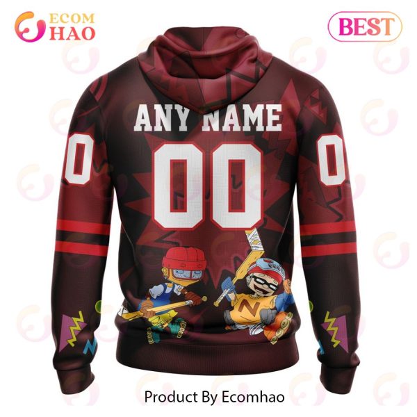 NHL New Jersey Devils Specialized For Rocket Power 3D Hoodie