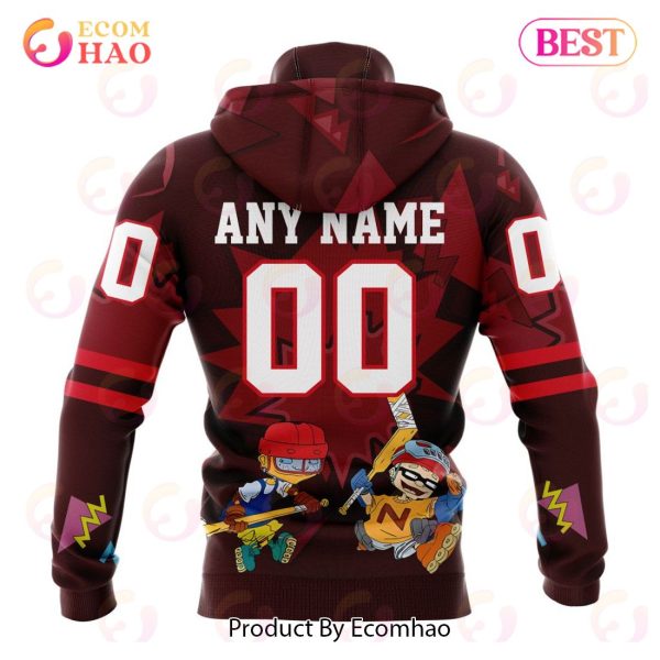 NHL New Jersey Devils Specialized For Rocket Power 3D Hoodie