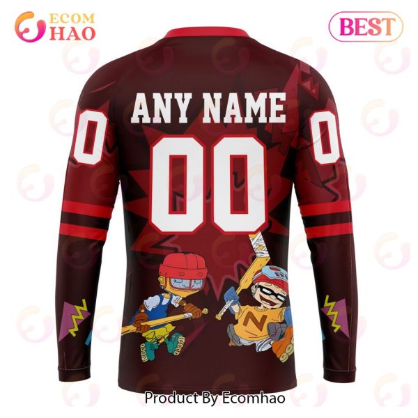 NHL New Jersey Devils Specialized For Rocket Power 3D Hoodie
