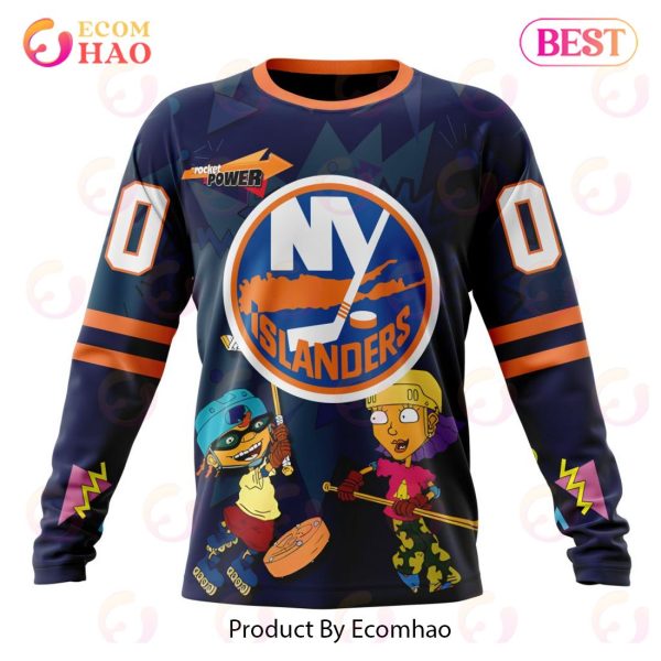 NHL New York Islanders Specialized For Rocket Power 3D Hoodie