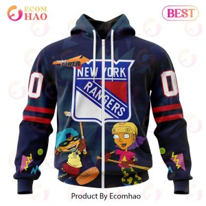 NHL New York Rangers Specialized For Rocket Power 3D Hoodie