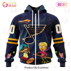 NHL St. Louis Blues Specialized For Rocket Power 3D Hoodie