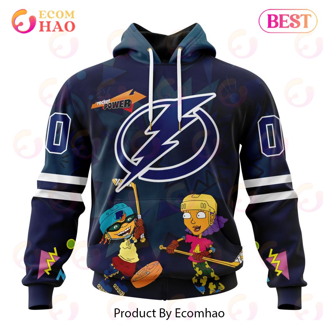 NHL Vancouver Canucks Specialized For Rocket Power 3D Hoodie