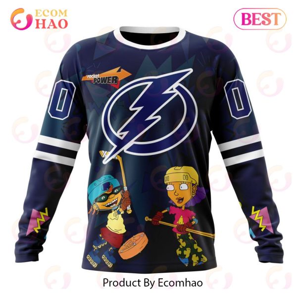 NHL Tampa Bay Lightning Specialized For Rocket Power 3D Hoodie