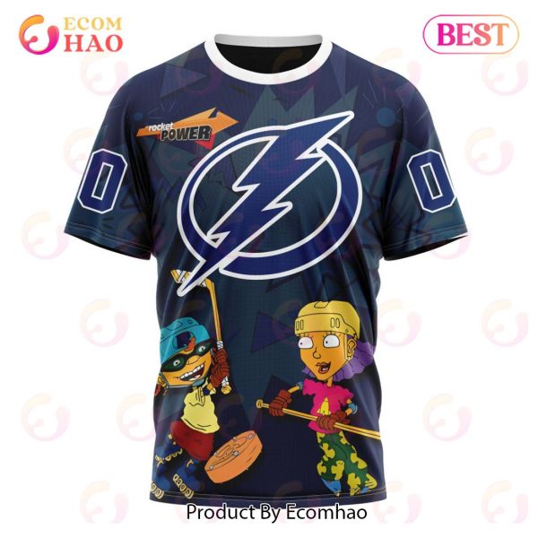 NHL Tampa Bay Lightning Specialized For Rocket Power 3D Hoodie