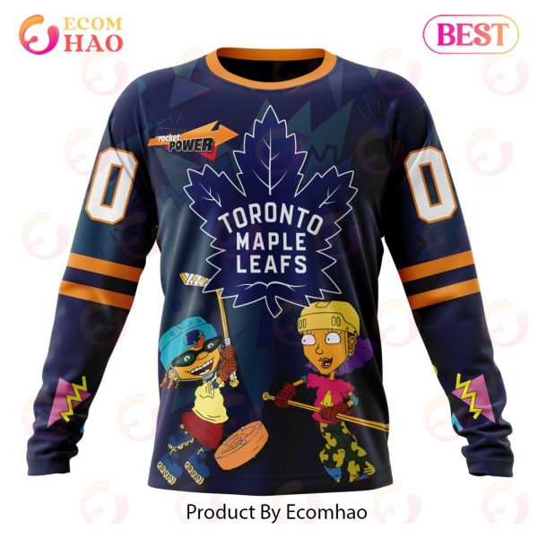 NHL Toronto Maple Leafs Specialized For Rocket Power 3D Hoodie
