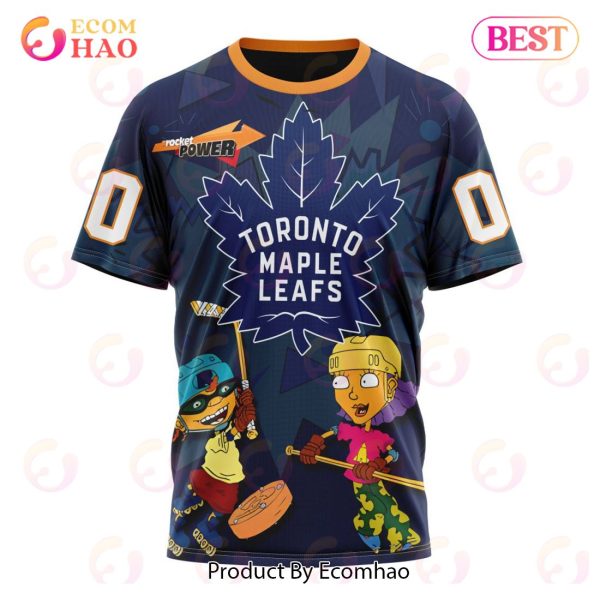 NHL Toronto Maple Leafs Specialized For Rocket Power 3D Hoodie
