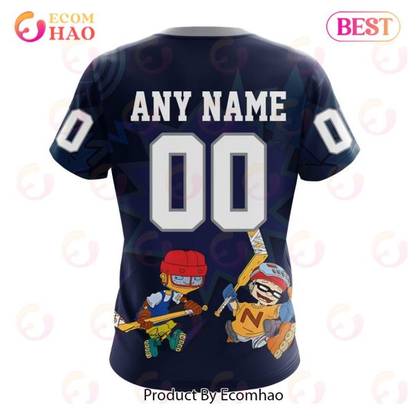 NHL Vancouver Canucks Specialized For Rocket Power 3D Hoodie