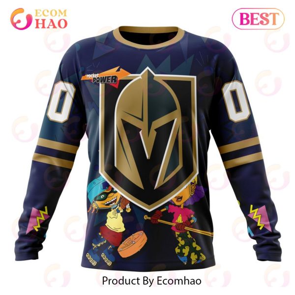 NHL Vegas Golden Knights Specialized For Rocket Power 3D Hoodie