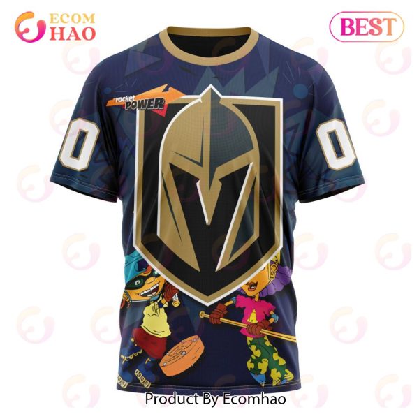 NHL Vegas Golden Knights Specialized For Rocket Power 3D Hoodie