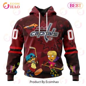 NHL Washington Capitals Specialized For Rocket Power 3D Hoodie