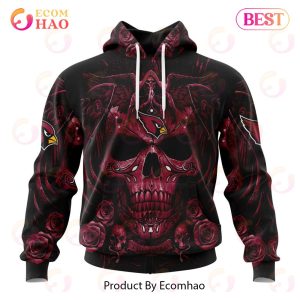 Best NFL Arizona Cardinals Special Design With Skull Art 3D Hoodie Limited Edition