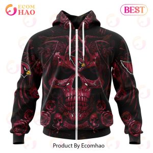 Best NFL Arizona Cardinals Special Design With Skull Art 3D Hoodie Limited Edition