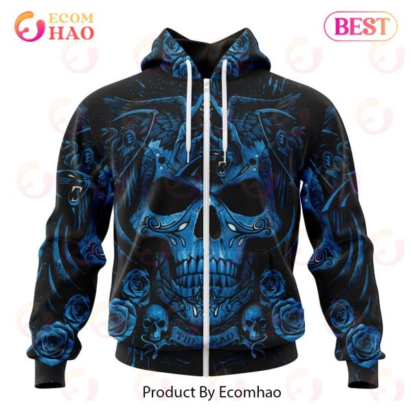 Best NFL Carolina Panthers Special Design With Skull Art 3D Hoodie Limited Edition