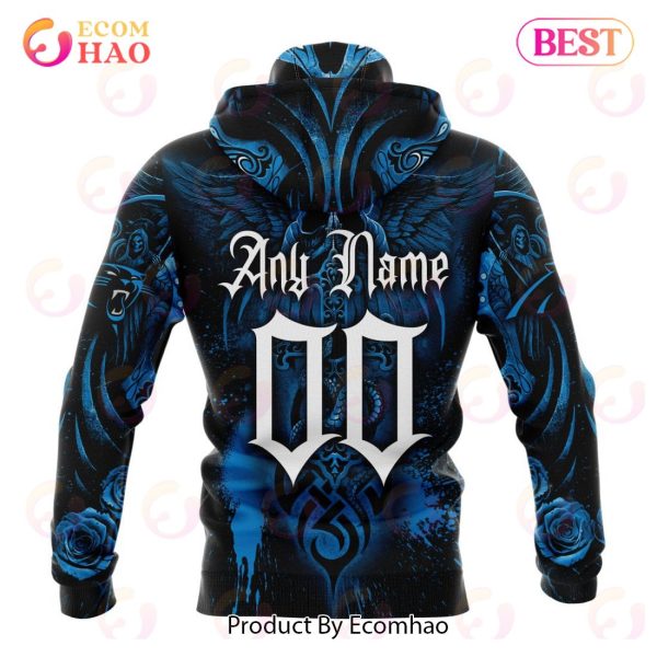 Best NFL Carolina Panthers Special Design With Skull Art 3D Hoodie Limited Edition