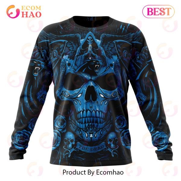 Best NFL Carolina Panthers Special Design With Skull Art 3D Hoodie Limited Edition