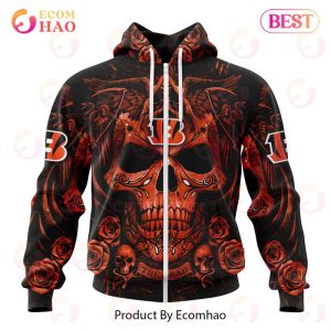 Best NFL Cincinnati Bengals Special Design With Skull Art 3D Hoodie Limited Edition