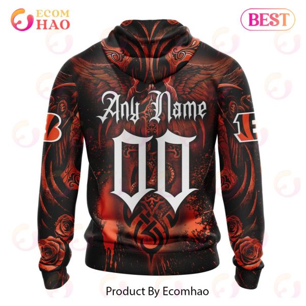 Best NFL Cincinnati Bengals Special Design With Skull Art 3D Hoodie Limited Edition
