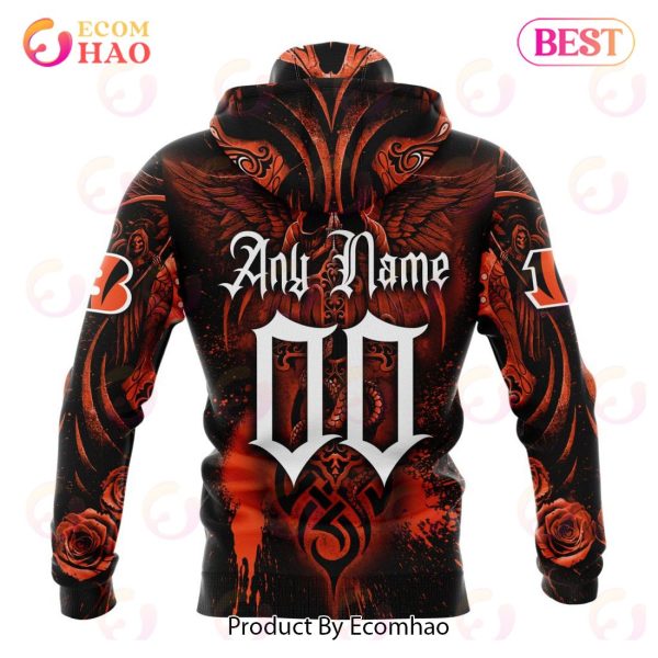 Best NFL Cincinnati Bengals Special Design With Skull Art 3D Hoodie Limited Edition