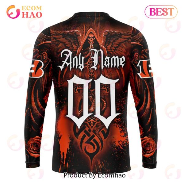 Best NFL Cincinnati Bengals Special Design With Skull Art 3D Hoodie Limited Edition