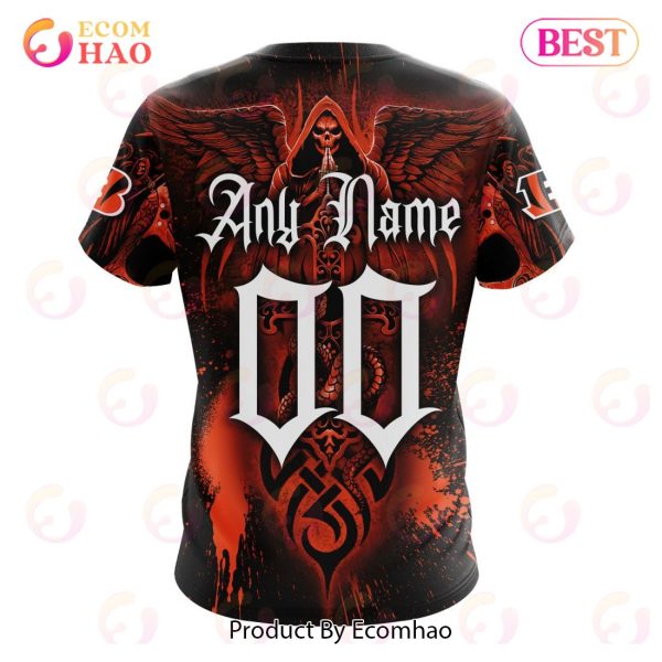 Best NFL Cincinnati Bengals Special Design With Skull Art 3D Hoodie Limited Edition