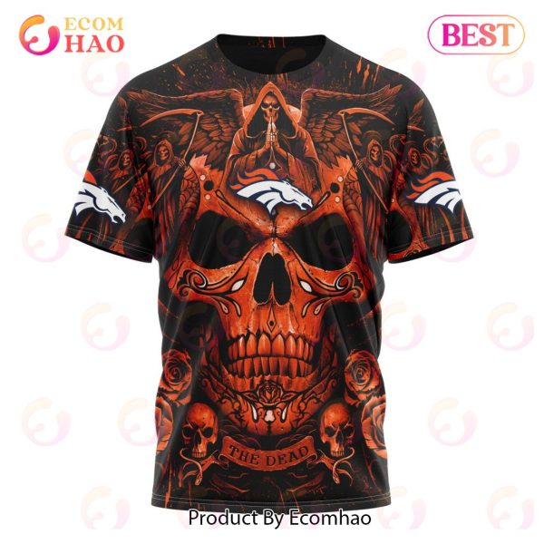 LUXURY NFL Denver Broncos Special Skull Art Design Hoodie