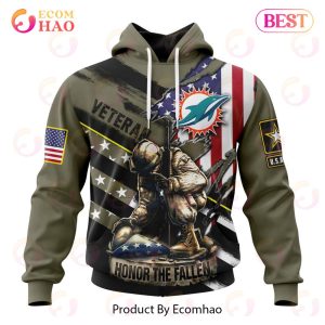 NFL Miami Dolphins Honor Veterans And Their Families 3D Hoodie