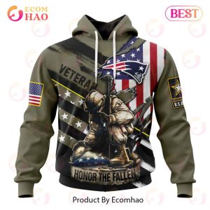 NFL New England Patriots Honor Veterans And Their Families 3D Hoodie