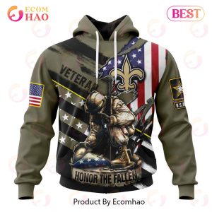 NFL New Orleans Saints Honor Veterans And Their Families 3D Hoodie
